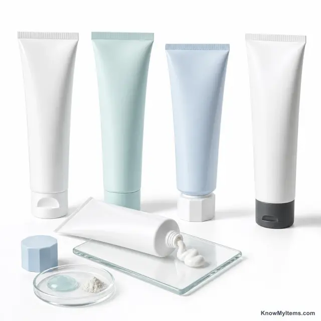 Toothpaste product photograph matching this style definition