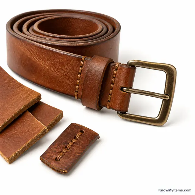 Leather product photograph matching this feature definition