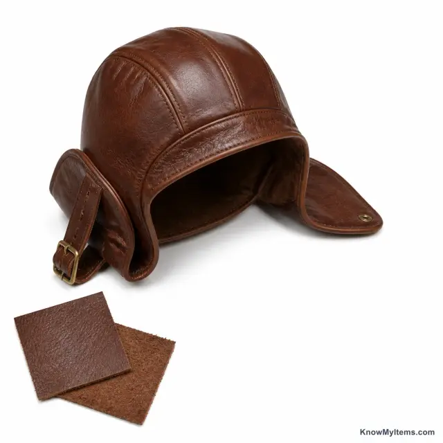 Leather product photograph matching this feature definition