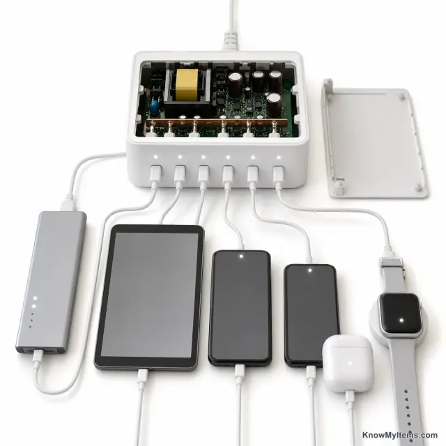 Multi-Port Charging Station product photograph matching this style definition