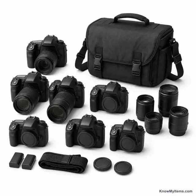 DSLR Cameras product photograph matching this style definition