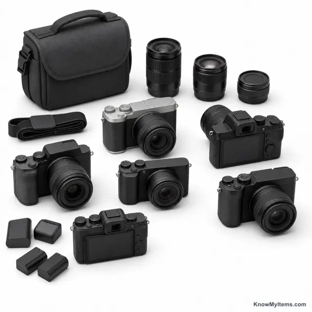 Mirrorless Cameras product photograph matching this style definition