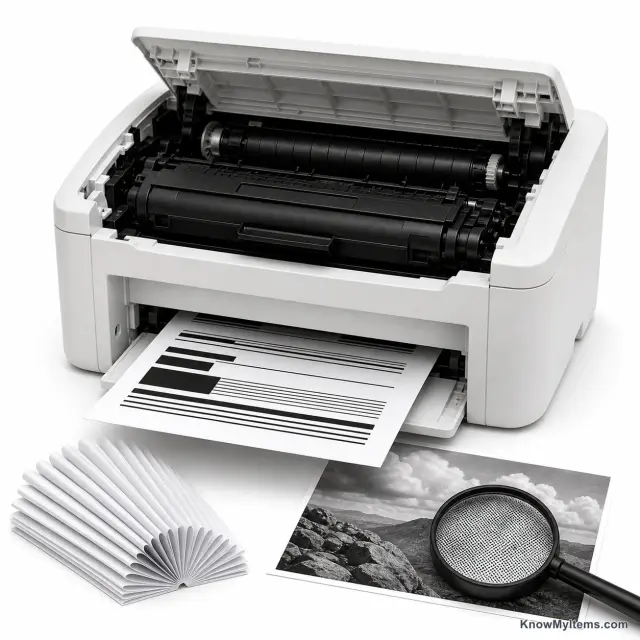 Monochrome Laser Printer product photograph matching this style definition