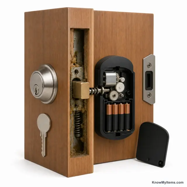 Retrofit Deadbolt Adapter product photograph matching this style definition