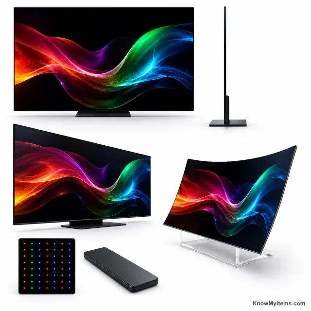 OLED TV product photograph matching this style definition