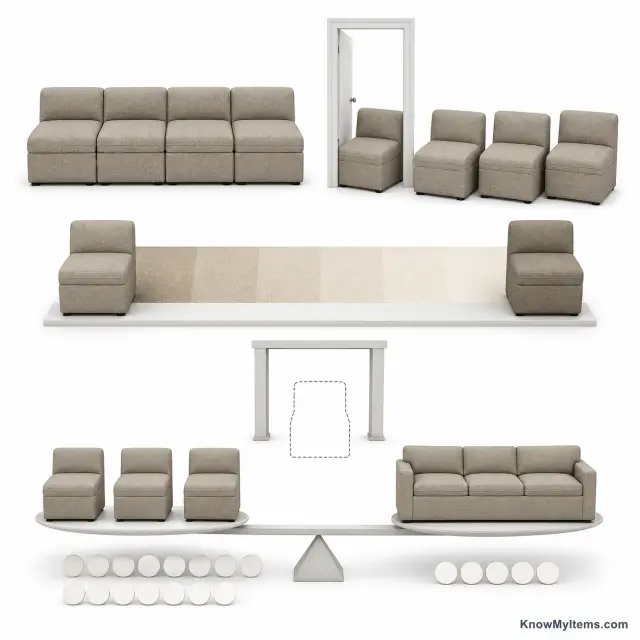 Modular Sofas product photograph matching this style definition