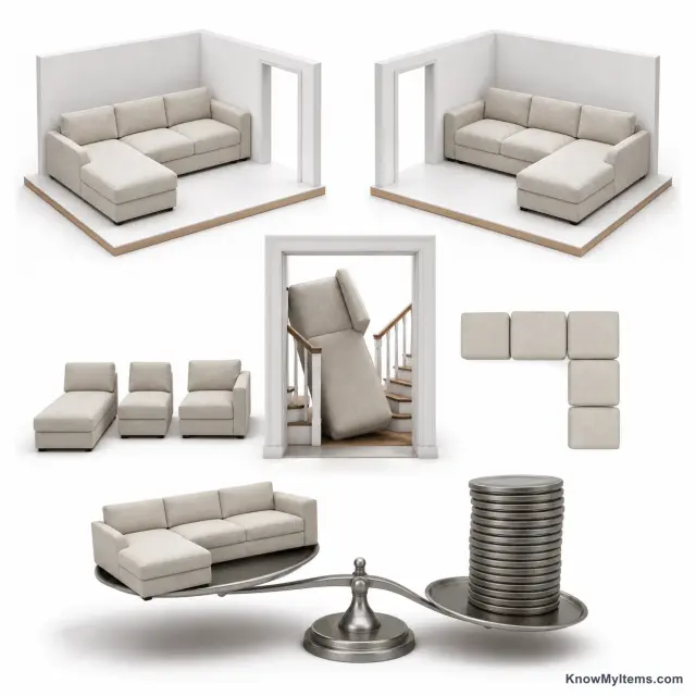 Sectionals product photograph matching this style definition
