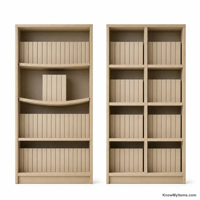 Bookcases product photograph matching this style definition