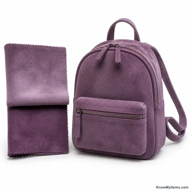 Suede product photograph matching this feature definition