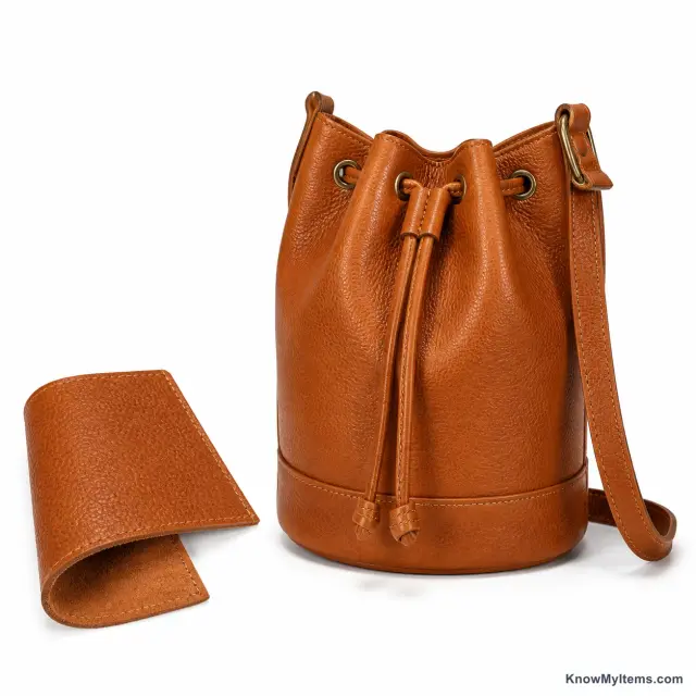 Leather product photograph matching this feature definition