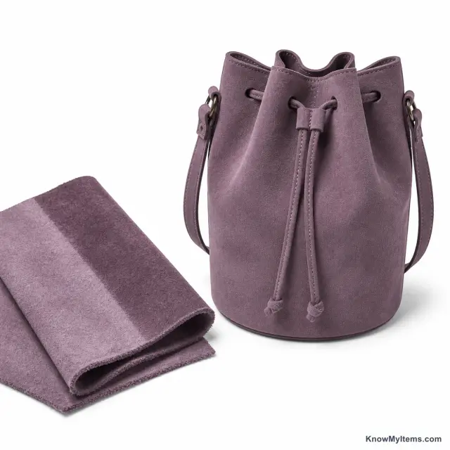 Suede product photograph matching this feature definition