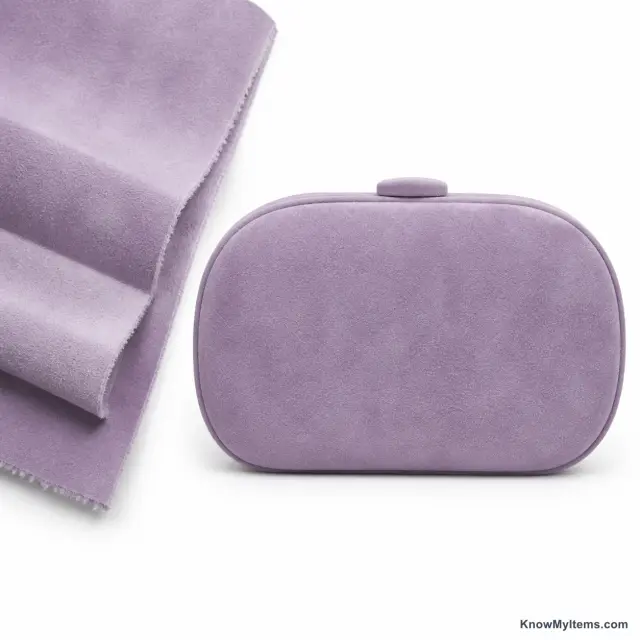 Suede product photograph matching this feature definition