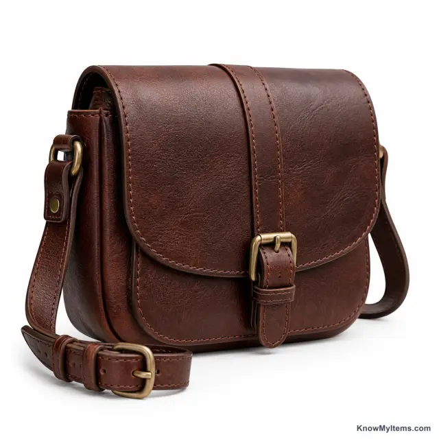 Leather product photograph matching this feature definition