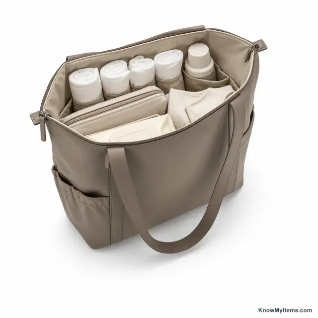 Diaper Tote product photograph matching this style definition
