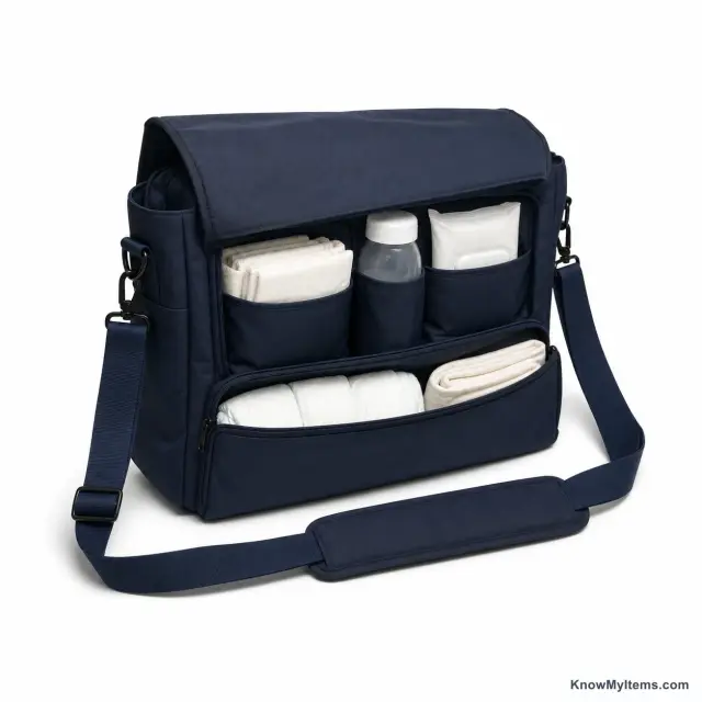 Messenger Diaper Bag product photograph matching this style definition