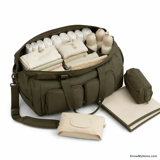 Weekender Diaper Bag product photograph matching this style definition