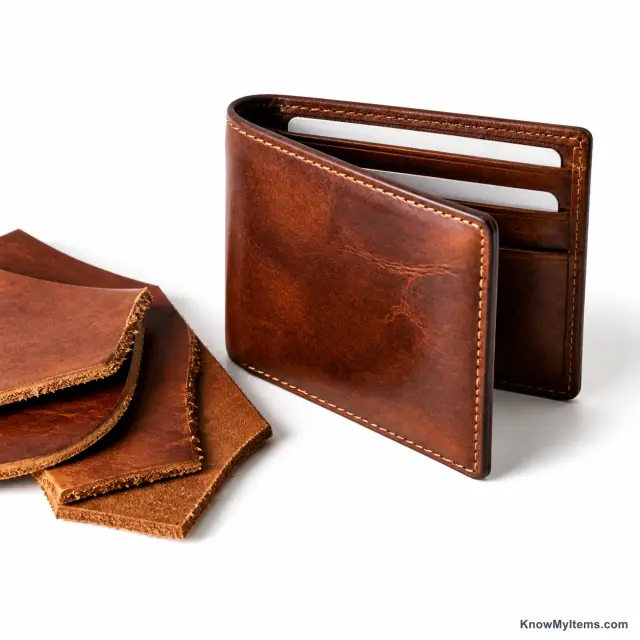 Leather product photograph matching this feature definition