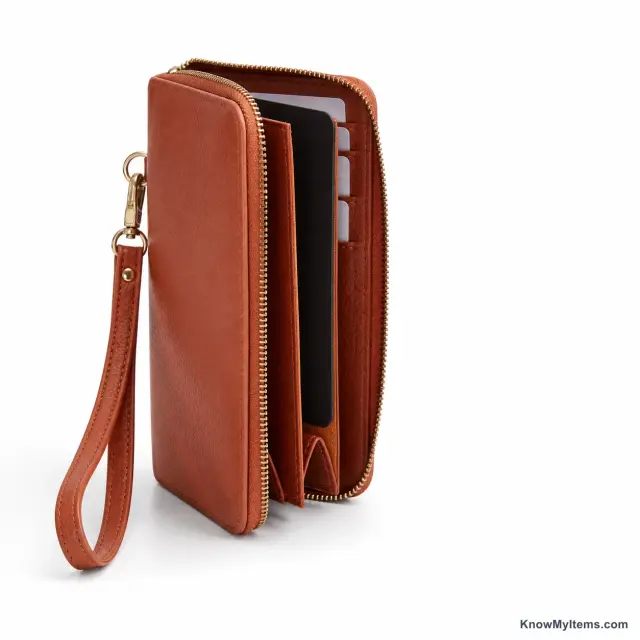 Wallet on a Strap product photograph matching this style definition