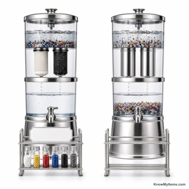 Countertop Gravity Filters product photograph matching this style definition