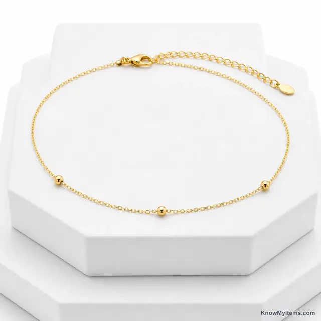 Anklet product photograph matching this style definition