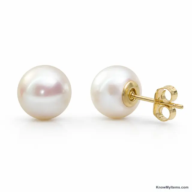 Pearl Earrings product photograph matching this style definition