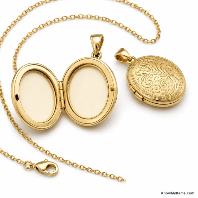 Locket product photograph matching this style definition
