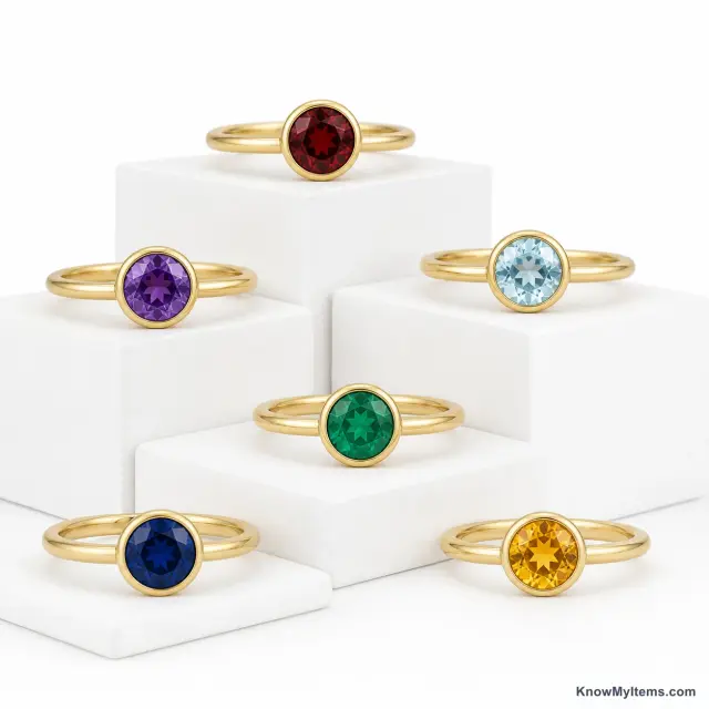 Birthstone product photograph matching this feature definition
