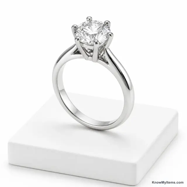 Solitaire product photograph matching this style definition