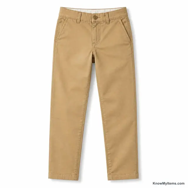 Chinos product photograph matching this style definition