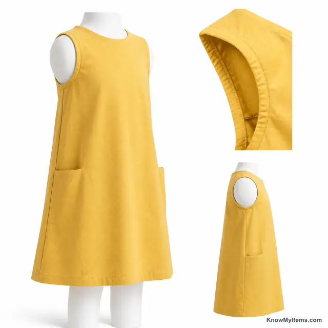 Sleeveless product photograph matching this feature definition