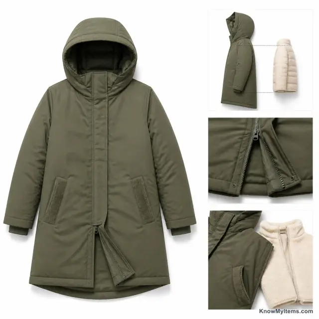 Parkas product photograph matching this style definition