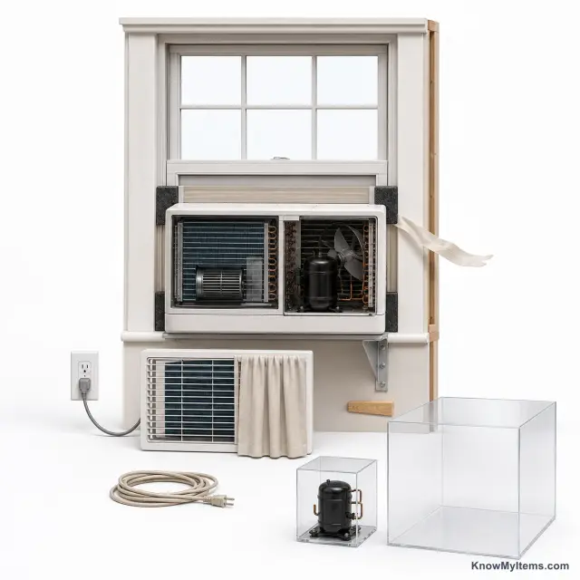 Window Air Conditioner product photograph matching this style definition