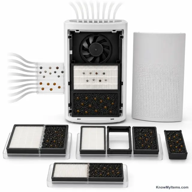 Combination HEPA and Carbon Purifier product photograph matching this style definition