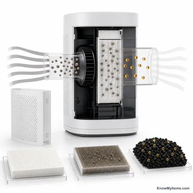 Portable HEPA Air Purifier product photograph matching this style definition