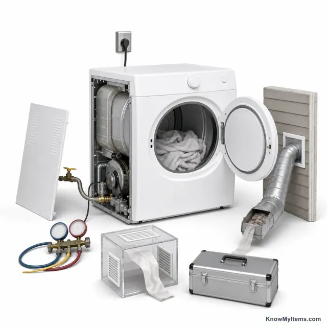 Gas Vented Dryer product photograph matching this style definition