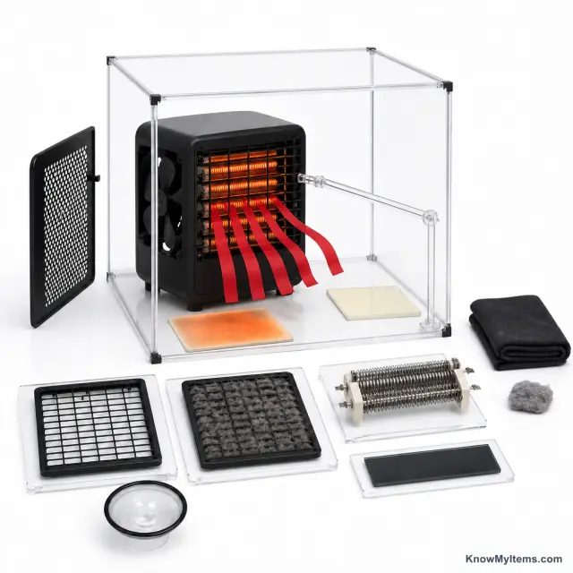 Fan-Forced Heater product photograph matching this style definition