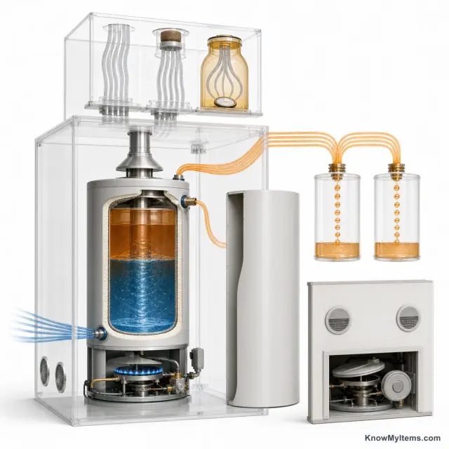 Gas Storage Tank Water Heater product photograph matching this style definition