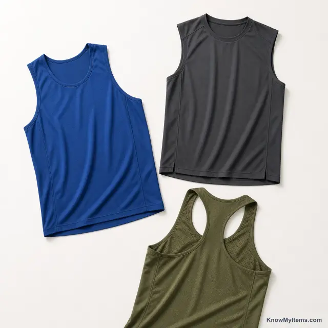 Sleeveless product photograph matching this feature definition