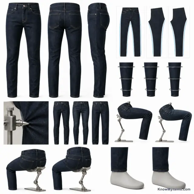 Slim Fit Jeans product photograph matching this style definition