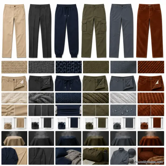 Men's Pants product photograph matching this buying guide