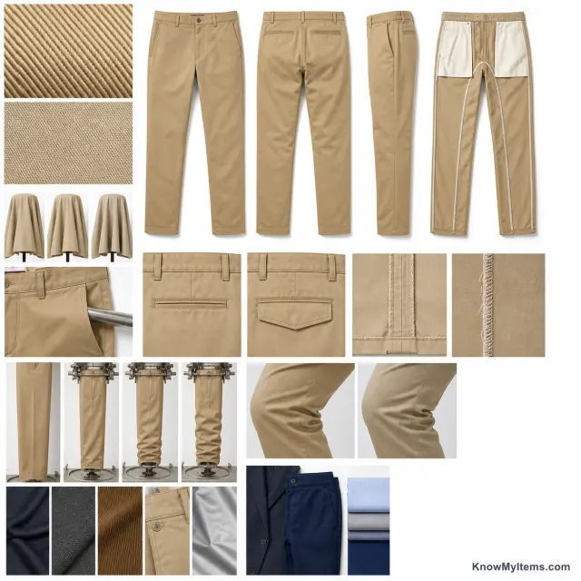 Chinos product photograph matching this style definition