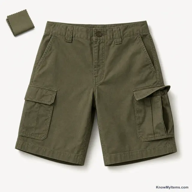 Cargo Shorts product photograph matching this style definition