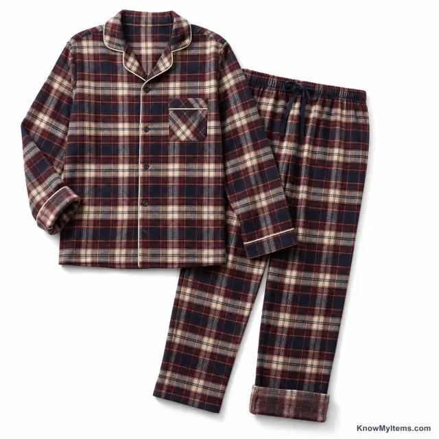 Flannel Pajama Set product photograph matching this style definition