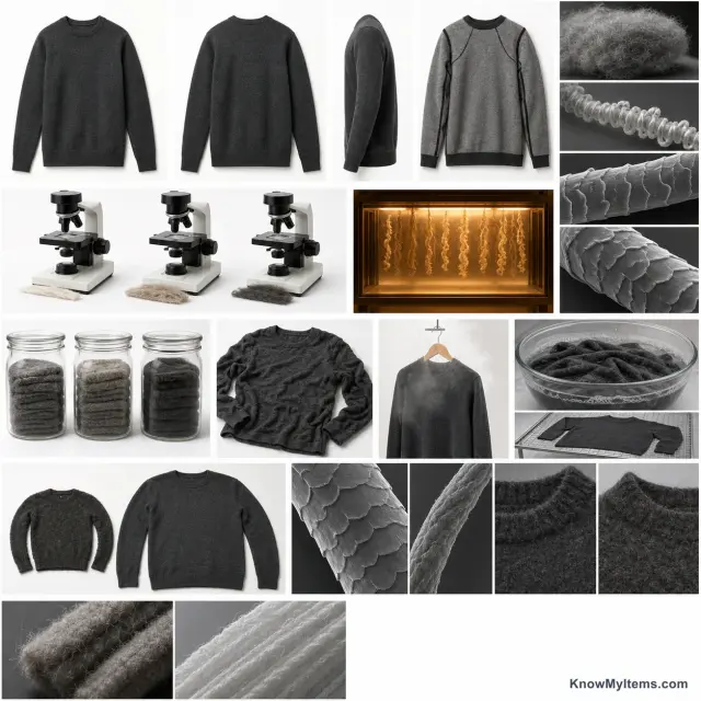 Wool product photograph matching this feature definition