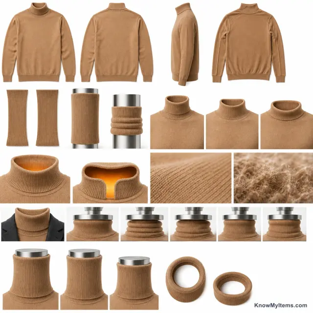 Turtleneck product photograph matching this feature definition