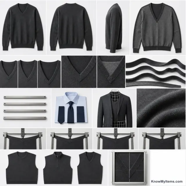 V-Neck Sweater product photograph matching this style definition