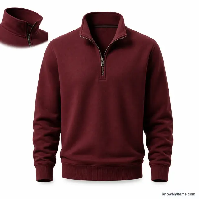 Quarter-Zip Sweatshirt product photograph matching this style definition