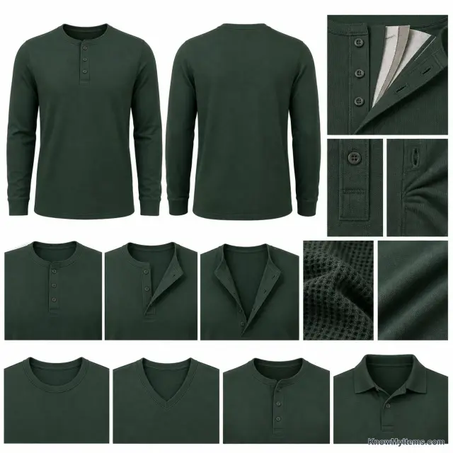 Henley product photograph matching this style definition