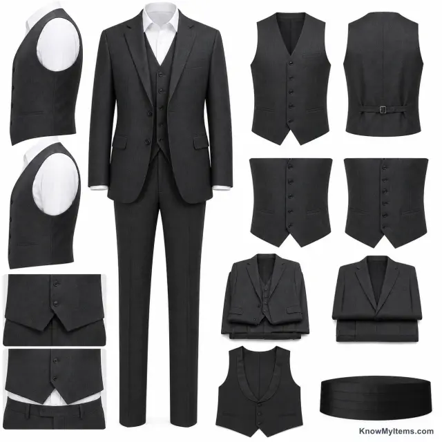 Three-Piece product photograph matching this style definition