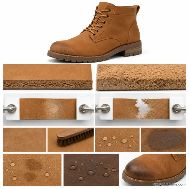 Nubuck product photograph matching this feature definition